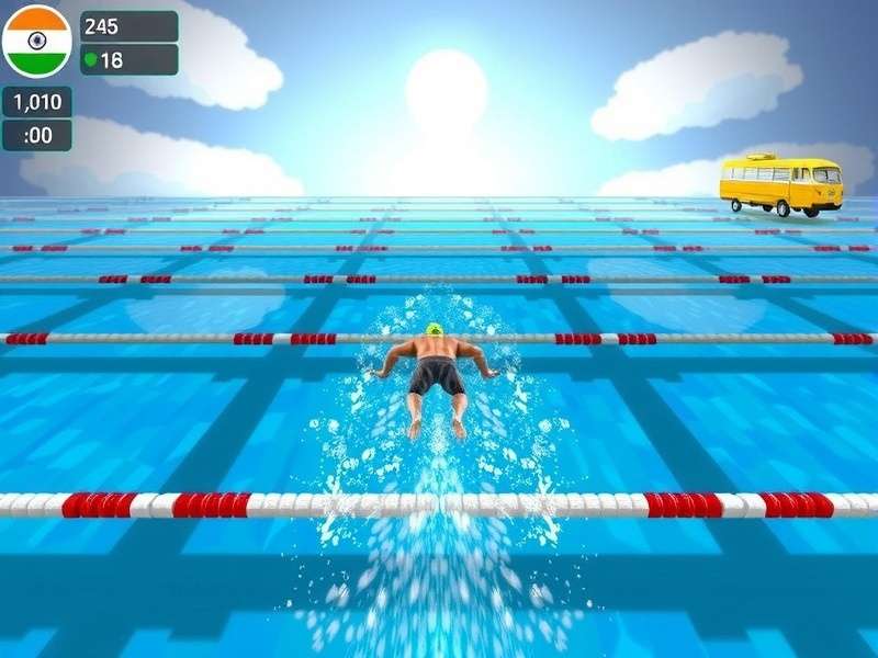 Swimming Sprint India gameplay screenshot